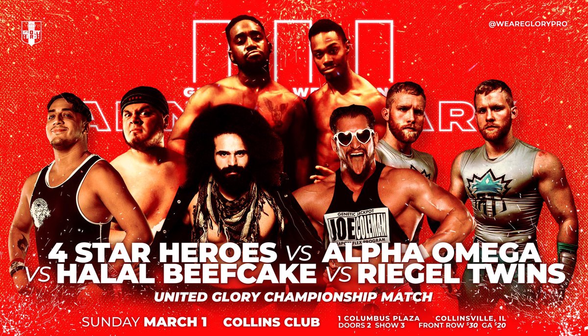 ThunderLats's tweet photo. On our way to @WeAreGloryPro to defend the United Glory Tag Team Tag Team Titles! We don’t care if it’s 3 teams, 30 teams, or 300 teams, #HalalBeefcake will Fight ‘em all!👊🏾💪🏾🦵🏾 https://t.co/V7GBv4tGwC