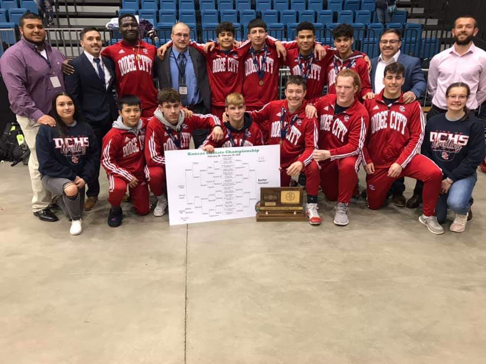 RedDemonWrestle's tweet photo. Fun fact:  of the 11 state qualifiers who helped bring home a state trophy 10 were/are multiple sport athletes.  Spring sports start tomorrow!  #RiseUp https://t.co/Pw4SZExDv1