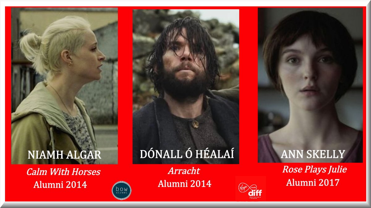 12bowstreet's tweet photo. Congrats to our #ProgrammeGrads  @NiamhAlgar Dónall Ó Héalaí and Ann Skelly on their amazing lead performances at this years @DublinFilmFest 
#OwningIt https://t.co/B3DHeA7M3U