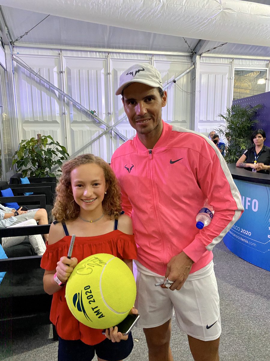 bellasina's tweet photo. Un gran sueño hecho realidad gracias @RafaelNadal, gracias tomeu salva, gracias @rnadalacademy https://t.co/qNePiGenuc