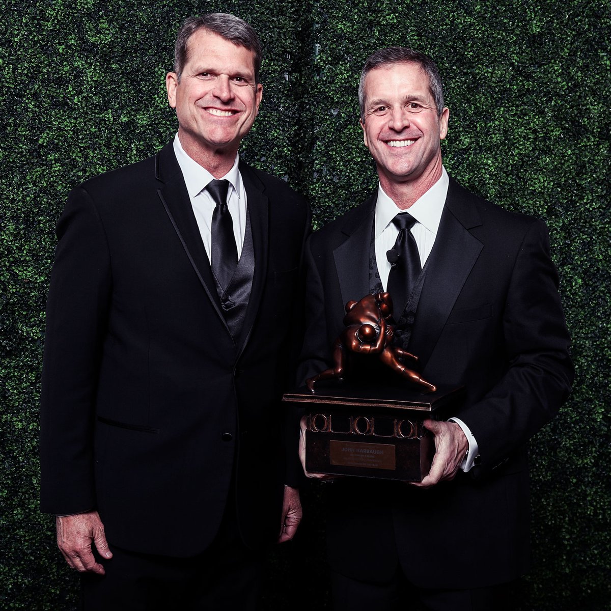 Ravens's tweet photo. Coach Harbaugh and @Lj_era8 brought home the hardware last night at the 101 Awards‼️ https://t.co/AJDR9N1nLO
