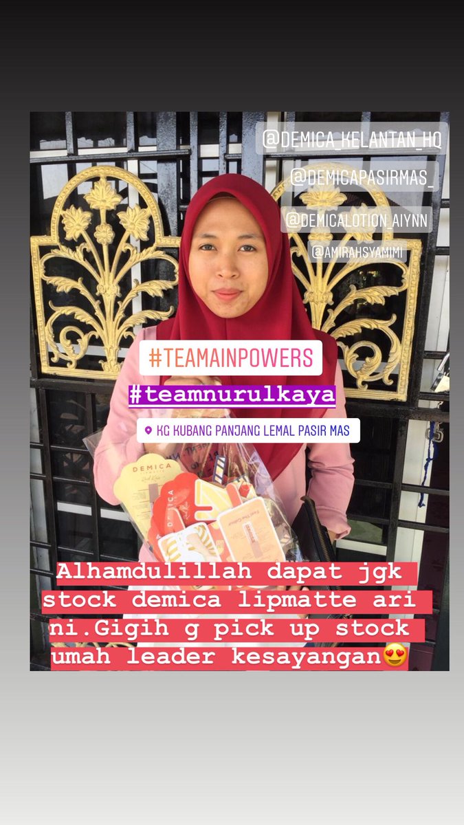 demicapasirmas's tweet photo. Yeay setok demica lipmatte dah land!ng gais.
hok mano nok boleh r0g3r cep4t2 deh sebab setok terh4d dooh.

#demicalipmatte #demicaicecream
#teamainpowers #opendropship #teamnurulkaya https://t.co/043qa0qFoo