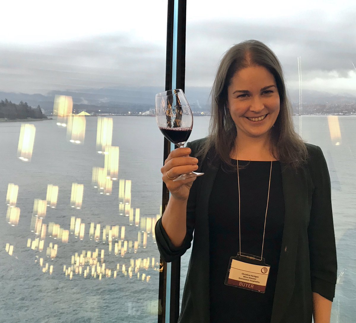 eugene_vin's tweet photo. Did I hear you say #TopSomm ? ... here’s #TopThree Best BC #Somm of the year #ChristinaHartigan with the #Vancouver North Shore in view salut! #VIWF2020 @CAPS_BC https://t.co/W5wanPK5zz