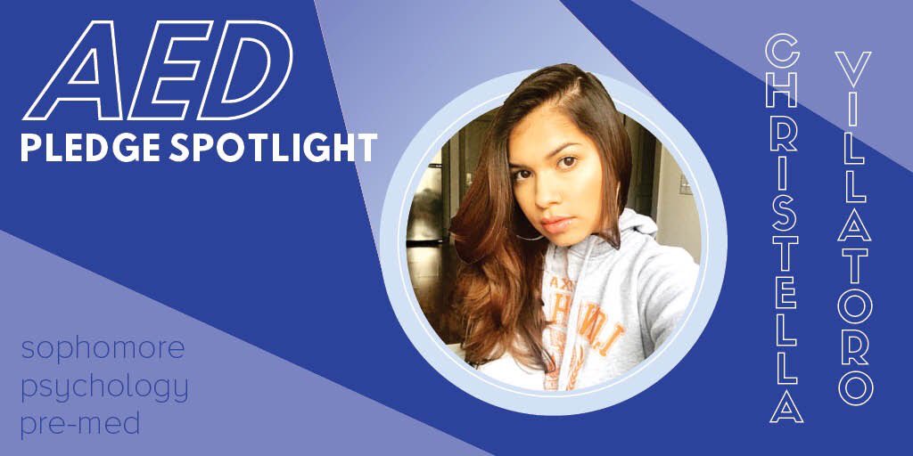 Texas_AED's tweet photo. The pledge spotlight this week is Christella!! https://t.co/ZfvA72P6hA