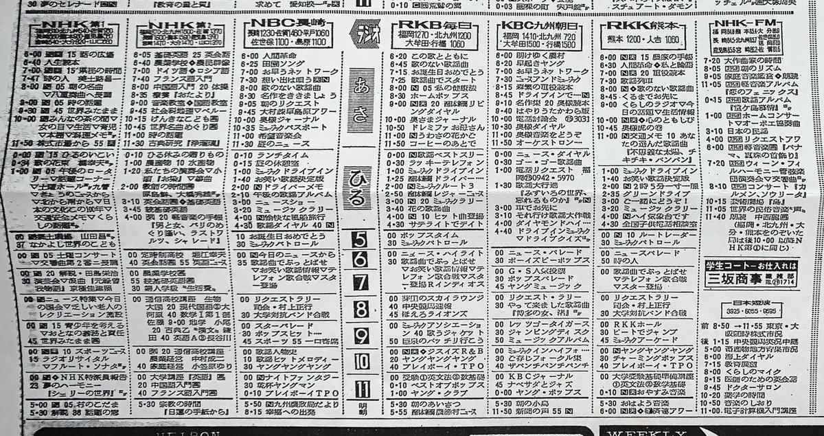 田舎のはっちゃん ラジオ テレビ垢 サガテレビが開局する前なので Rkkで佐賀県の広報番組が放送されていますね 佐賀県ではnhk熊本とrkkを受信するのが一般的てした