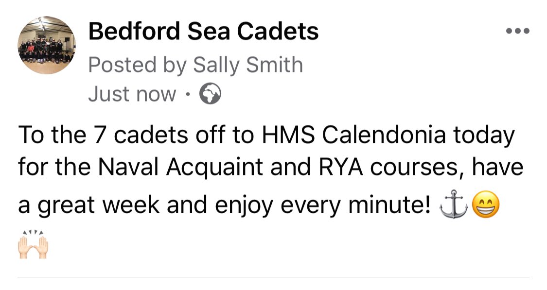 7 cadets off to #caledonia #scotland for a weeks course #navalacquaintcourse #rya #navyexperience #fun #course #education #training #seacadetsuk #seacadets #royalnavy #whatwedo