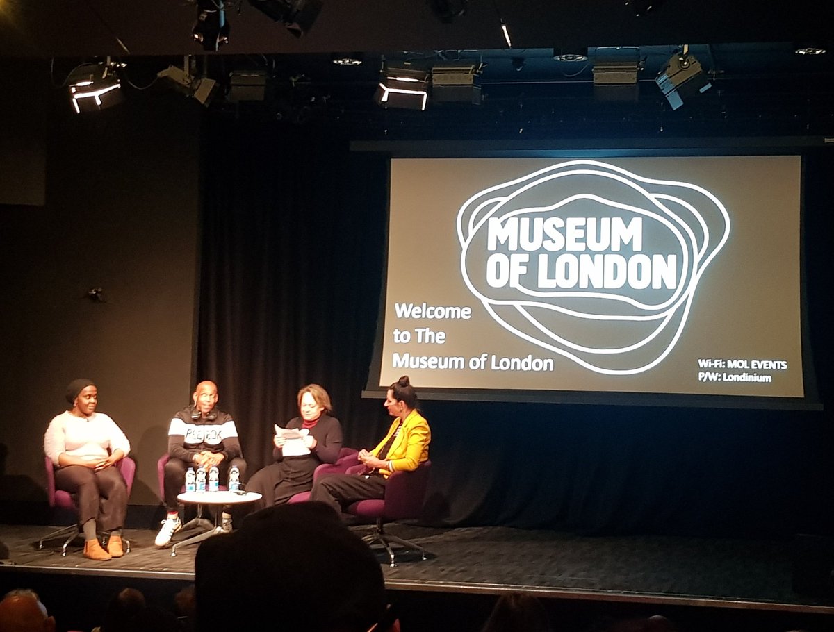 Great evening at the Beyond 'There's always a black issue Dear' screening at @MuseumofLondon, an amazing short by @msclairelawrie & a fascinating insight into the Black queer experience of 1970s/80s London. Important messages of being true to and sticking up for yourself 🌈