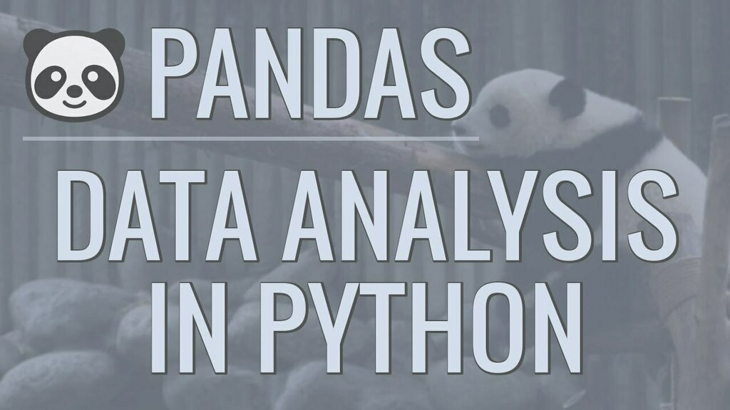 Python Pandas Tutorial (Part 1): Getting Started with Data Analysis

☞ bit.ly/3c9P5Ov

#Python #Pandas #DataAnalysis