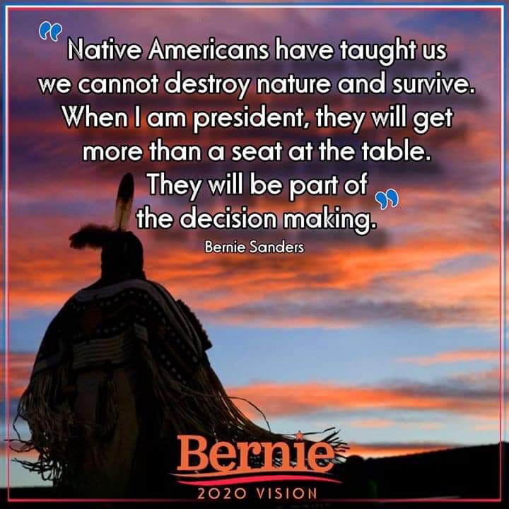 ThatLakotaGuy's tweet photo. #nativesforbernie #BernieSanders https://t.co/tIFemryduq