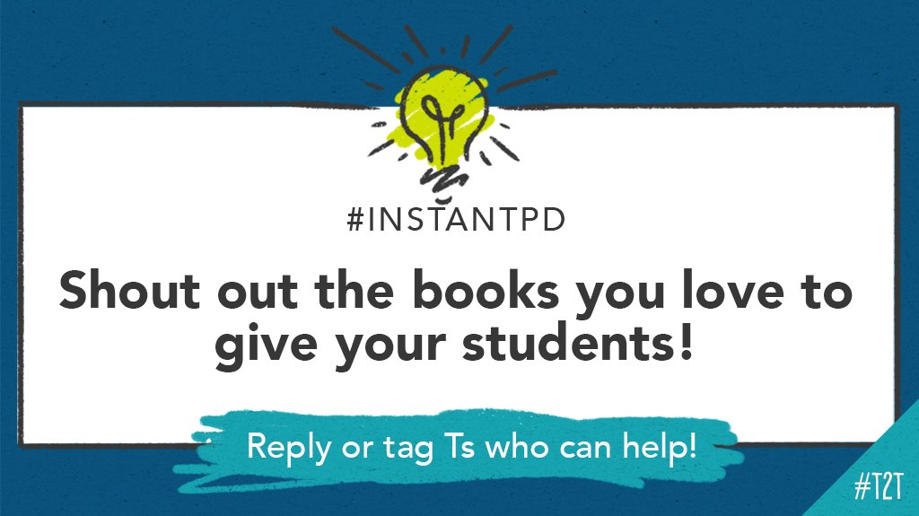 teacher2teacher's tweet photo. 📚 Any grade level, any genre – what's your favorite book to share with your Ss? Let's get a thread going for educator @JaneKise! #InstantPD #BuildYourStack #LitChat #BookChat https://t.co/MUCbM8P2lC