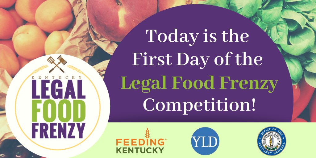 KyFoodFrenzy's tweet photo. Today is the first day of the Legal Food Frenzy competition.
https://t.co/I3kZCbNqFU
#Kylff #FeedtheFrenzy #EndHunger @KBAYLD @kyoag https://t.co/xDZ4vAUr0r