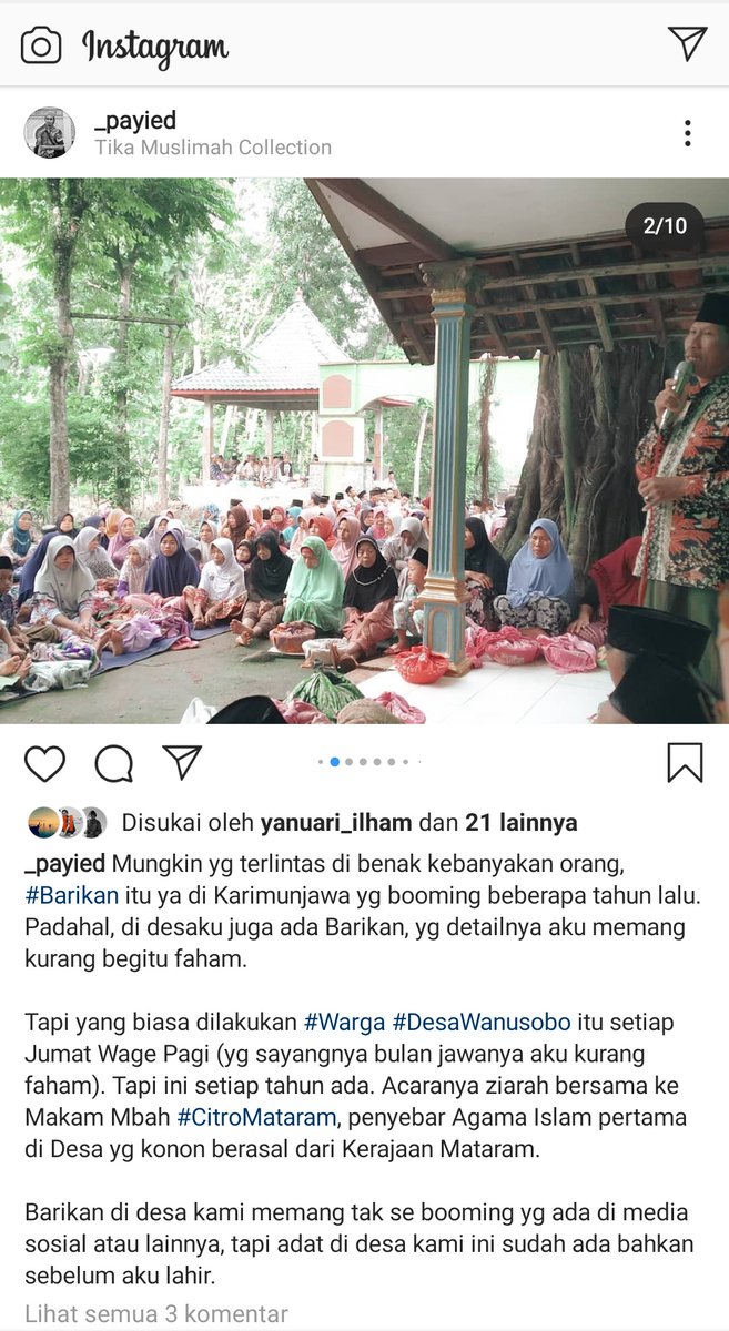VisitJepara's tweet photo. #Barikan #DesaWanusobo #PesonaKedung #VisitJepara https://t.co/pMG1P2vB7l