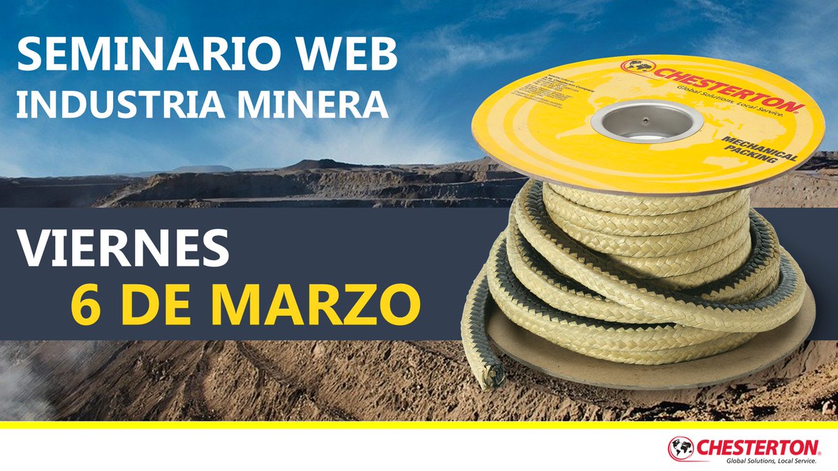 ChestertonLatam's tweet photo. ¡Seminario web gratuito!
Este 6 de marzo conoce cómo mejorar los indicadores de rendimiento de mantenimiento para bombas de lodos a través de la tecnología DualPac de Chesterton.  
Inscríbete a nuestro seminario gratuito siguiendo el enlace -> https://t.co/N7KtolCqDO https://t.co/c42cgog2Ft