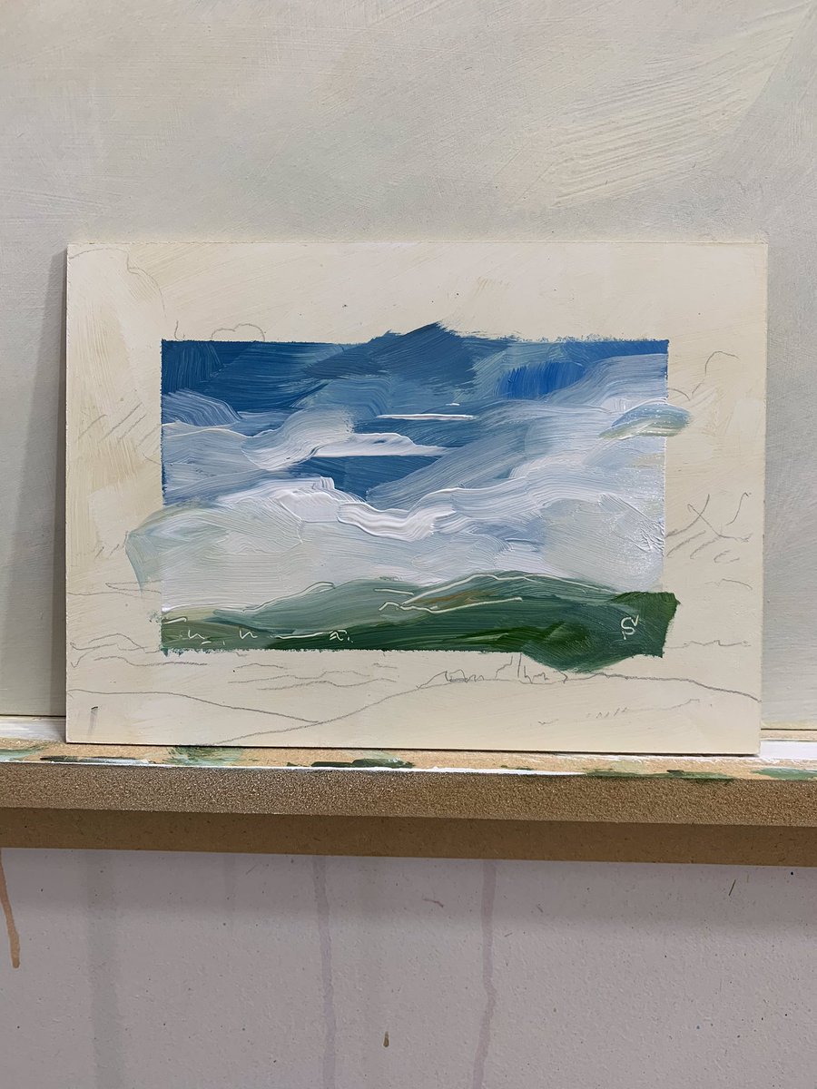 Another acrylic sketch. 5x7 inch on panel.
⠀⠀
Intuitive brush strokes and spontaneous terraforming.
⠀⠀
#makeitshowit #topography
#oilpaintingartist #landscapepainters
#emergingartists #expressionistpainting
#artcollecting #collectingart
#artoftheday #artbuying