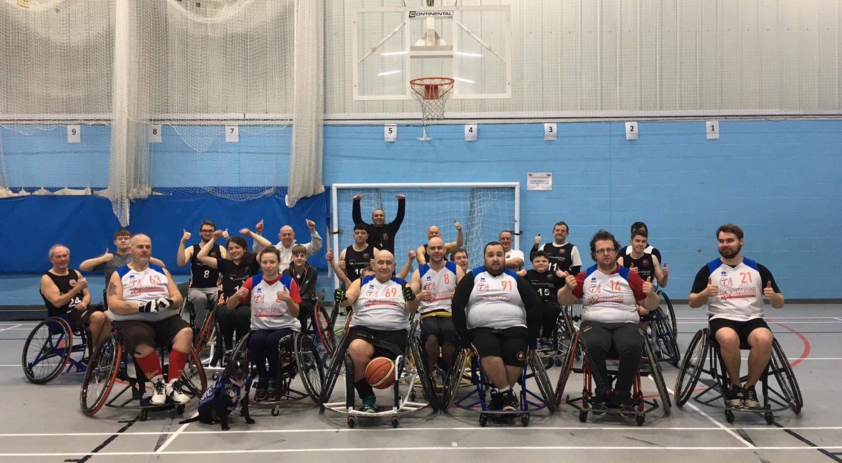 HarriersHants's tweet photo. Great game play @HarriersHants today against Reading Rockets.  Great atmosphere, fabulous basketball, amazing friends = perfect Sunday #thisability #HarriersFamily @BritWheelBBall https://t.co/IWZUd9b5nx