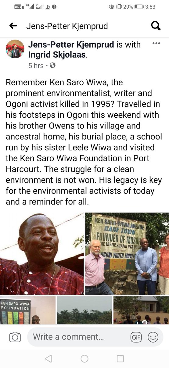 OgoniEWatch's tweet photo. "The #OgoniCleanUp operation seems to be slow and not up to standard"

~@JKjemprud, Norwegian ambassador to @NigeriaGov.

#OgoniCleanUp
#NigerDeltaCleanup
#unEnvironment
#OccupyHYPREP
#DekilMustGo
#RootsInHYPREP
#EagleEyesOnHYPREP
#SackDekilNow
@UNEP
@FMEnvng @environewsng https://t.co/HOVy3srLWP