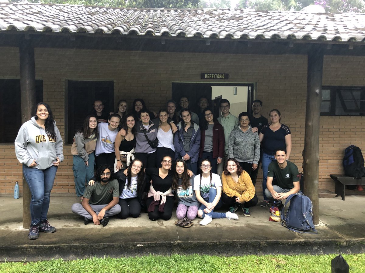 sclougheed's tweet photo. Final photo of our field course crew at Nucleo Santa Virginia. Parque Estadual Serra da Mar. São Paulo Brazil. An amazing two weeks with some incredible ⁦@QueensUBio⁩ grads and undergrads learning about biodiversity, local culture, and conservation. @queensu #fieldcourses https://t.co/QGomLqjtww