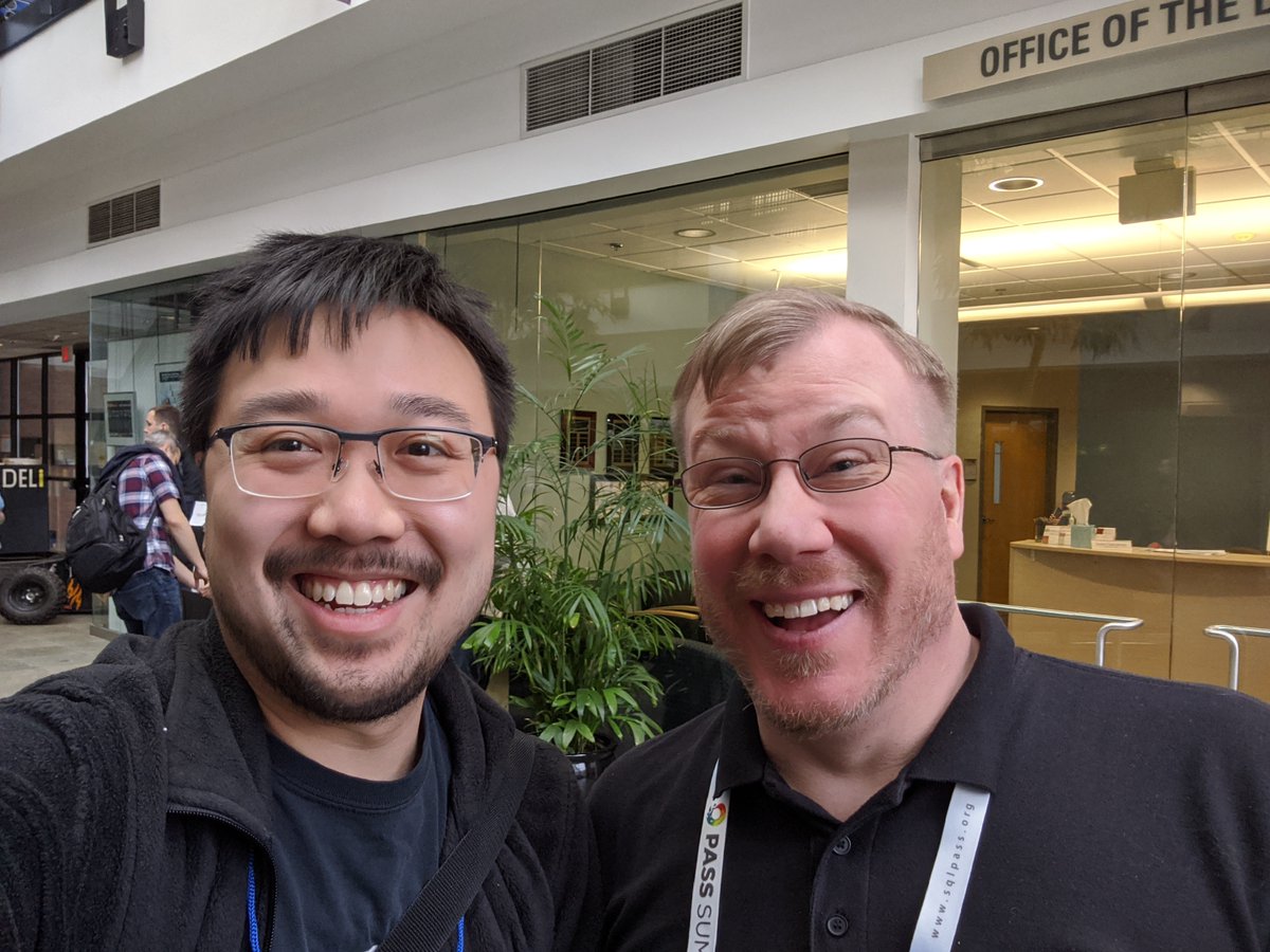 krazee_aznnn's tweet image. I had a great time at #SQLSatRoc yesterday! Thanks everyone for putting on a good show! Here's some selfies I took with some familiar faces!