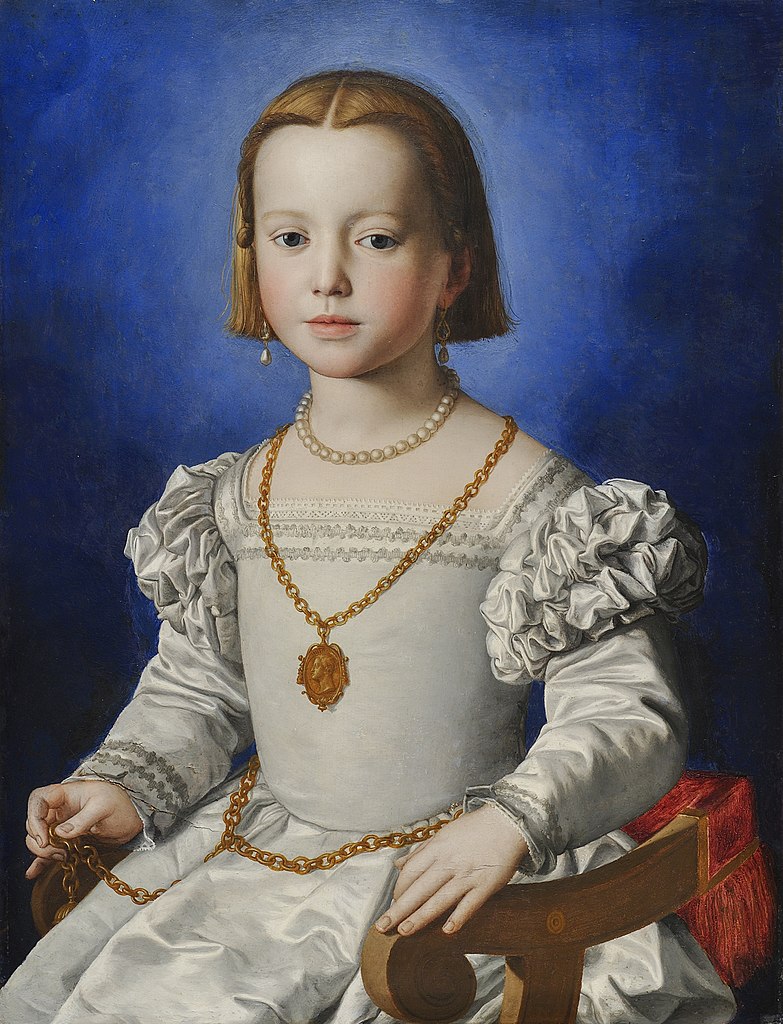OldPortraiture's tweet photo. Died #OnThisDay in 1542: Bianca de' Medici, known as #BiadeMedici (ca. 1536-42), illegitimate daughter of #CosimoI de' Medici, Grand Duke of Tuscany
Portrait by Agnolo #Bronzino (1503-72), ca. 1542
#Medici #ChildrenInArt https://t.co/V2LcEhr7WF