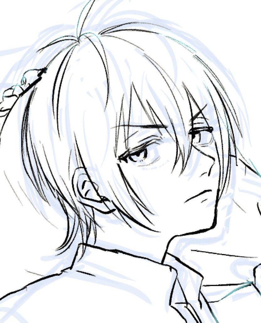 口とんがり好きだけど口とんがり好きなのは個人的な趣味だ と思って直した かがないのイラスト