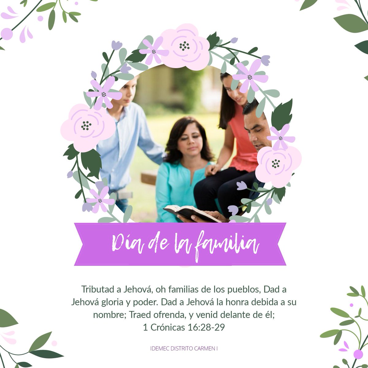 IDEMECARMEN1's tweet photo. Celebremos en familia este día en la casa del Señor. 
#diadelafamilia #todoenfamiliaesmejor #iglesiadediosevangeliocompleto #ciudaddelcarmen https://t.co/SwEeNlpCT0