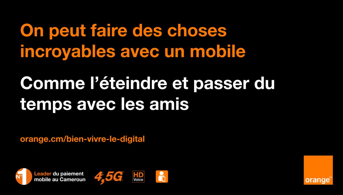 Orange_Cameroun's tweet photo. La digitalisation s’accompagne de risques qui sont au cœur des préoccupations de notre société.

Nous avons tous de grands pouvoirs. 
Nous avons tous de grandes responsabilités.

Plus d’informations sur : https://t.co/v9pJ7NOjpK 

#BienVivreLeDigital https://t.co/QYFpUXyRJI