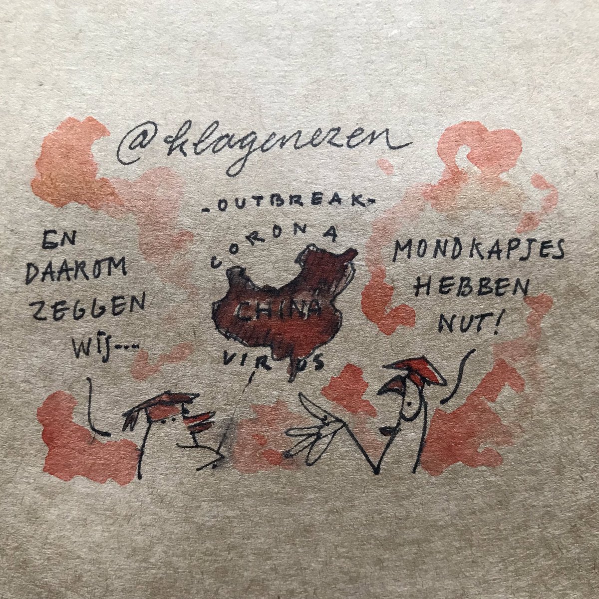 Klagenezen's tweet photo. Coronavirus verspreiden is bewezen lastiger met dan zonder #mondkapje... 😷 #coronavirusNederland #Coronavid19 #coronavragen #hygiene #China #cartoon #mondkapjes https://t.co/CMfLPvJ6tF