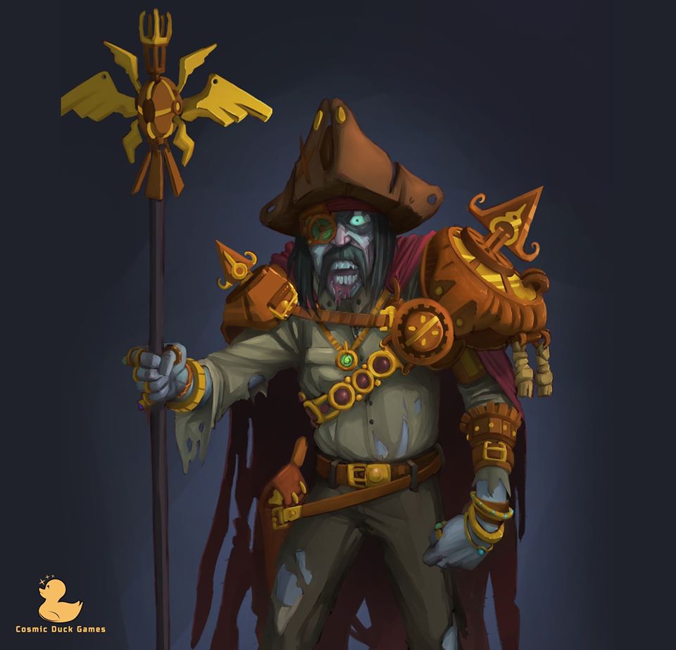 SolarSailsGame's tweet photo. Ahoy there, meet this week's villain, Desmond Lance.

Desmond is a zombie pirate operating a ghost ship, determined to cleanse the galaxy of all alien races!!

Made by: Shimon Alankri
#gamedev #indiegame #Pirates #ship #IndieGameDev  #RETWEEET #solarsails #madewithunity  #unity https://t.co/CIZAAk3xxP