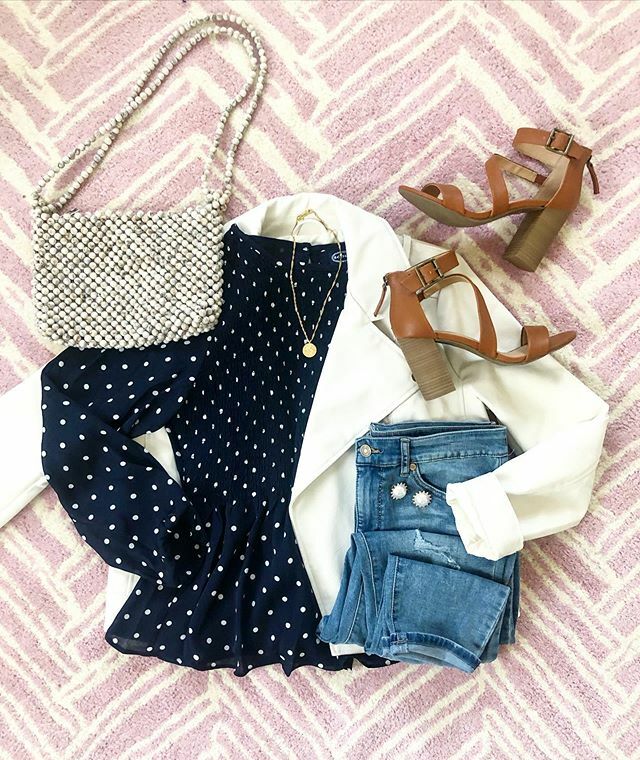 kelsslayt's tweet photo. Happy Sunday 💗 Can’t get enough of this polka dot peplum + white moto jacket!So good for Spring + it’s all from Walmart 🙌🏼 See this outfit &amp; NINE others in my try-on in Stories! 🌸 
SHOP via @liketoknow.it ••• #liketkit https://t.co/E8SiK5EBV7 #LTKunder50 #LTKstyletip #L… https://t.co/F4xK0Zi37f