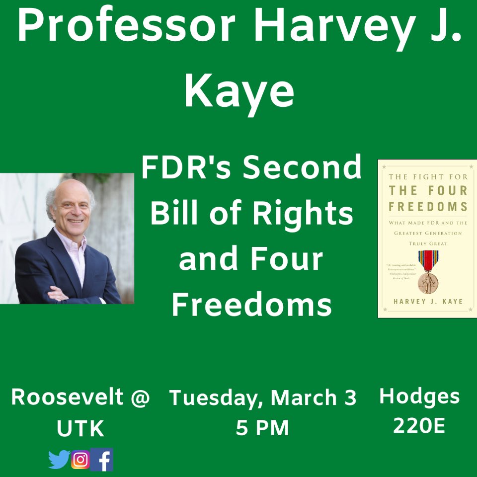 RooseveltUTK's tweet photo. Join us this week in Hodges at 5pm for a guest video lecture! https://t.co/O2sqcicGnc