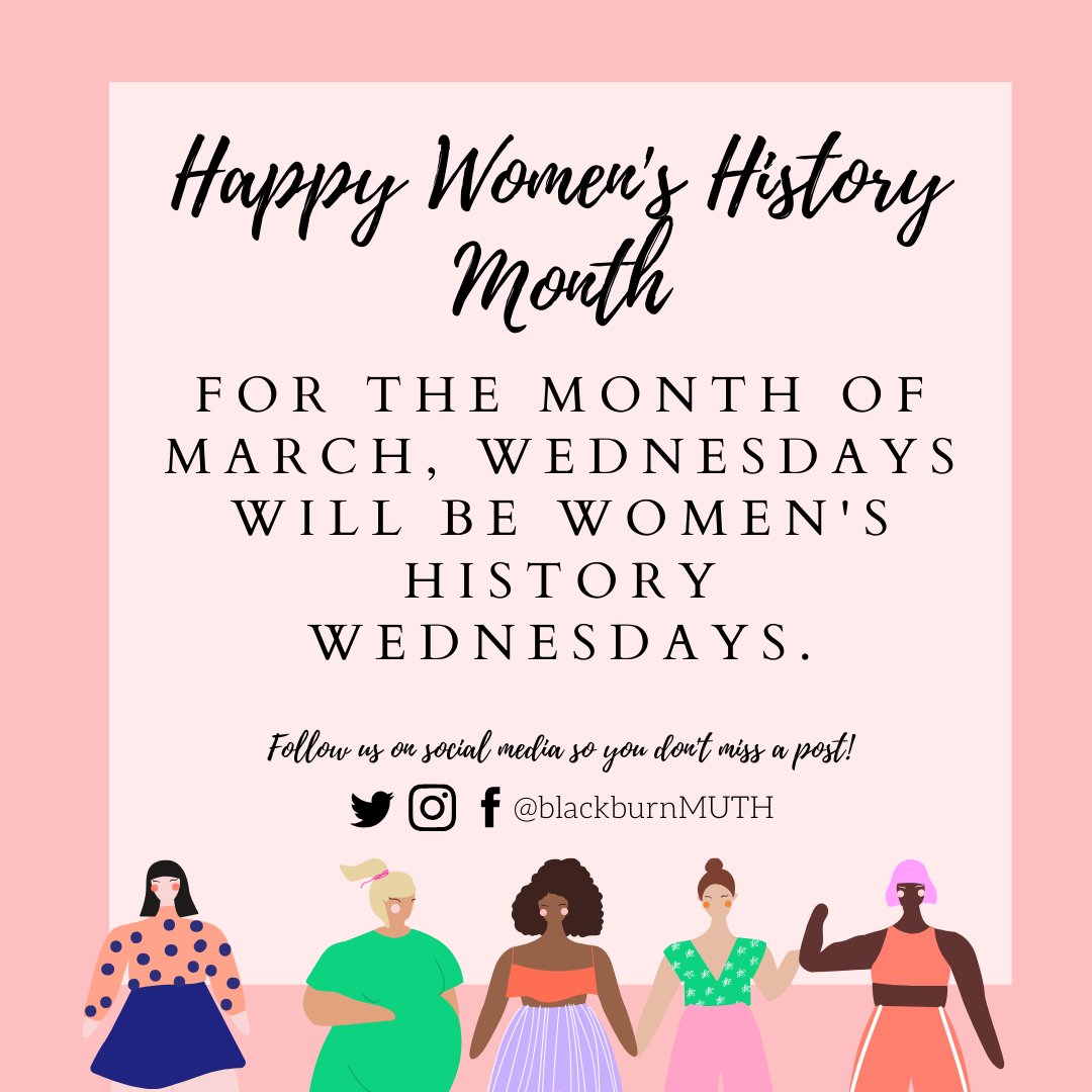 blackburnMUTH's tweet photo. The month of March is #WomensHistoryMonth Every Wednesday we will be highlighting an influential woman in Music and Theatre. Make sure you are following all our social media for bonus information and posts throughout the week. https://t.co/Rck4TeFChH