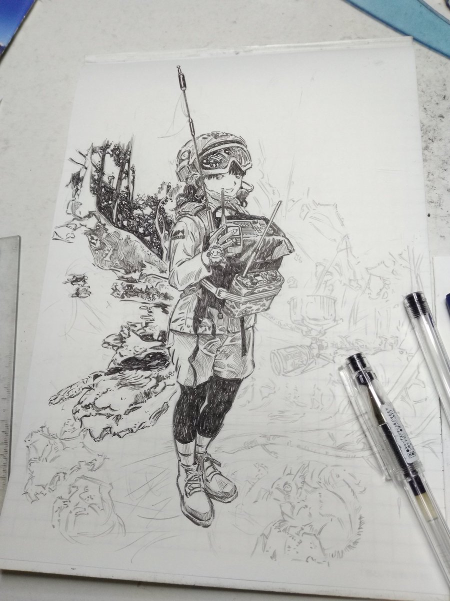 諸々原稿執筆中。最近は漫画、イラストの入稿は殆どネット経由。打合せもメールだからテレワークの最たるもの。以前は数ヵ月人とも会わず、久々に外出したら季節が変わってた時もあった。 