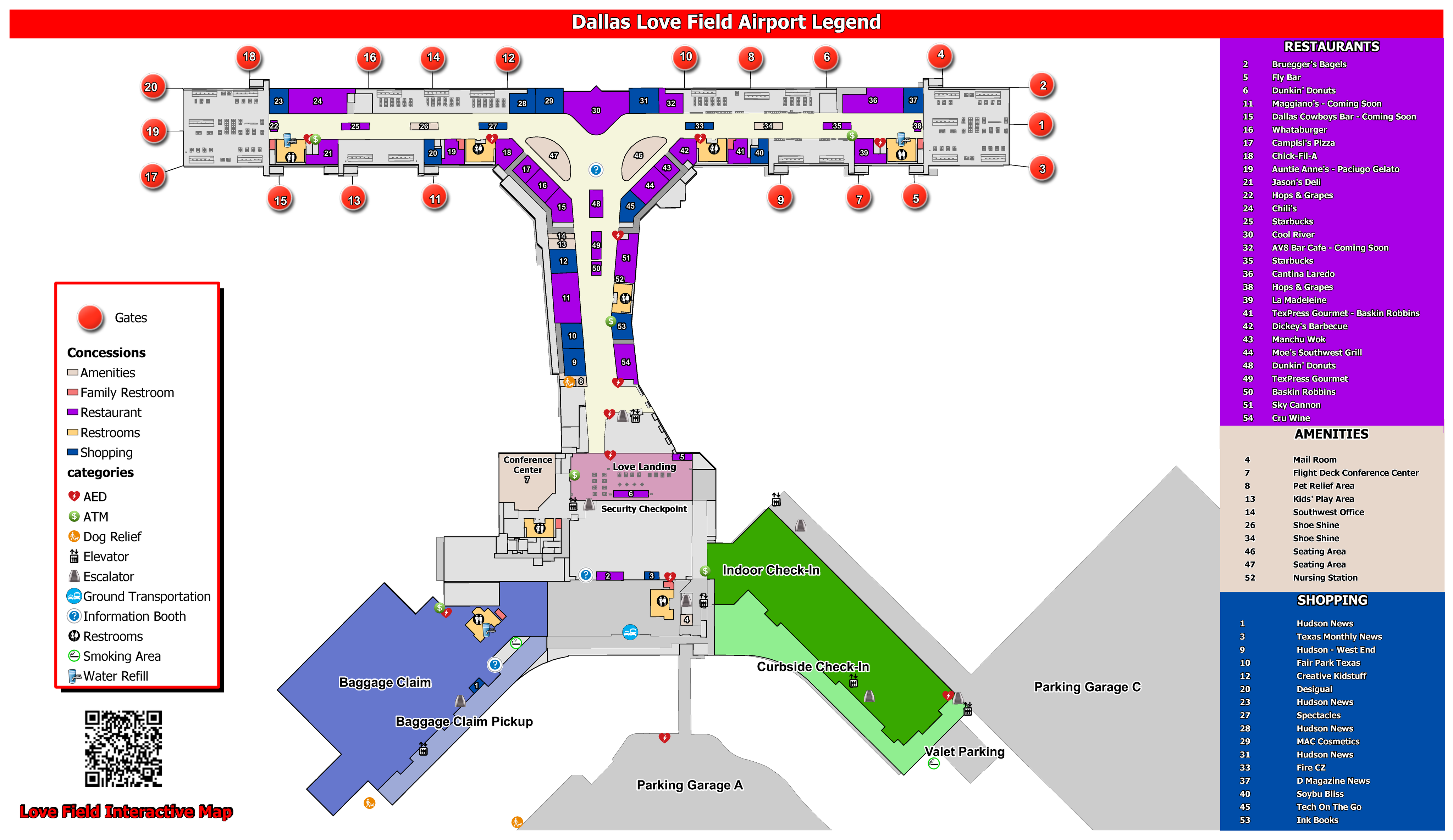 Interactive Concourse Maps