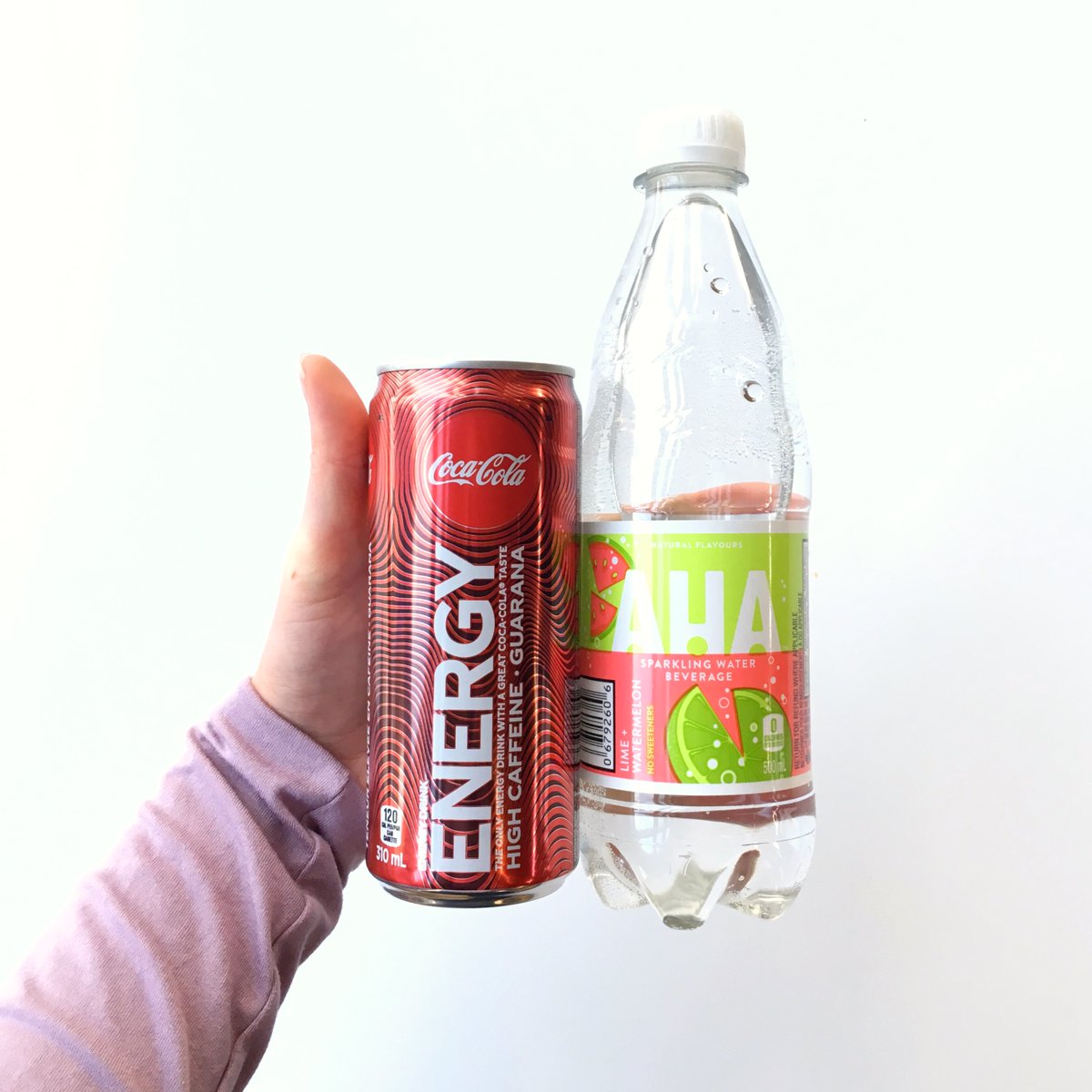 Check out our new beverages now available in the Food Courts! 🍉 AHA is Coke's newest sparkling water, with delightfully unexpected flavor pairings. 🏃 Coke Energy is with caffeine from naturally-derived sources, guarana extracts and B vitamins, and completely taurine-free.