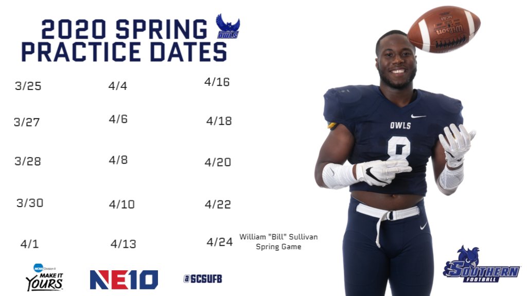 SCSUFB's tweet image. Spring Football at Jess Dow Field! Come watch the team compete and continue to build towards the 2020 season! 🗓️ 2021 Prospects, be on the lookout for Junior Day invites or take an Admissions Tour and contact us about a day you'll be on campus! apps.southernct.edu/owls/tours #WeAreSC