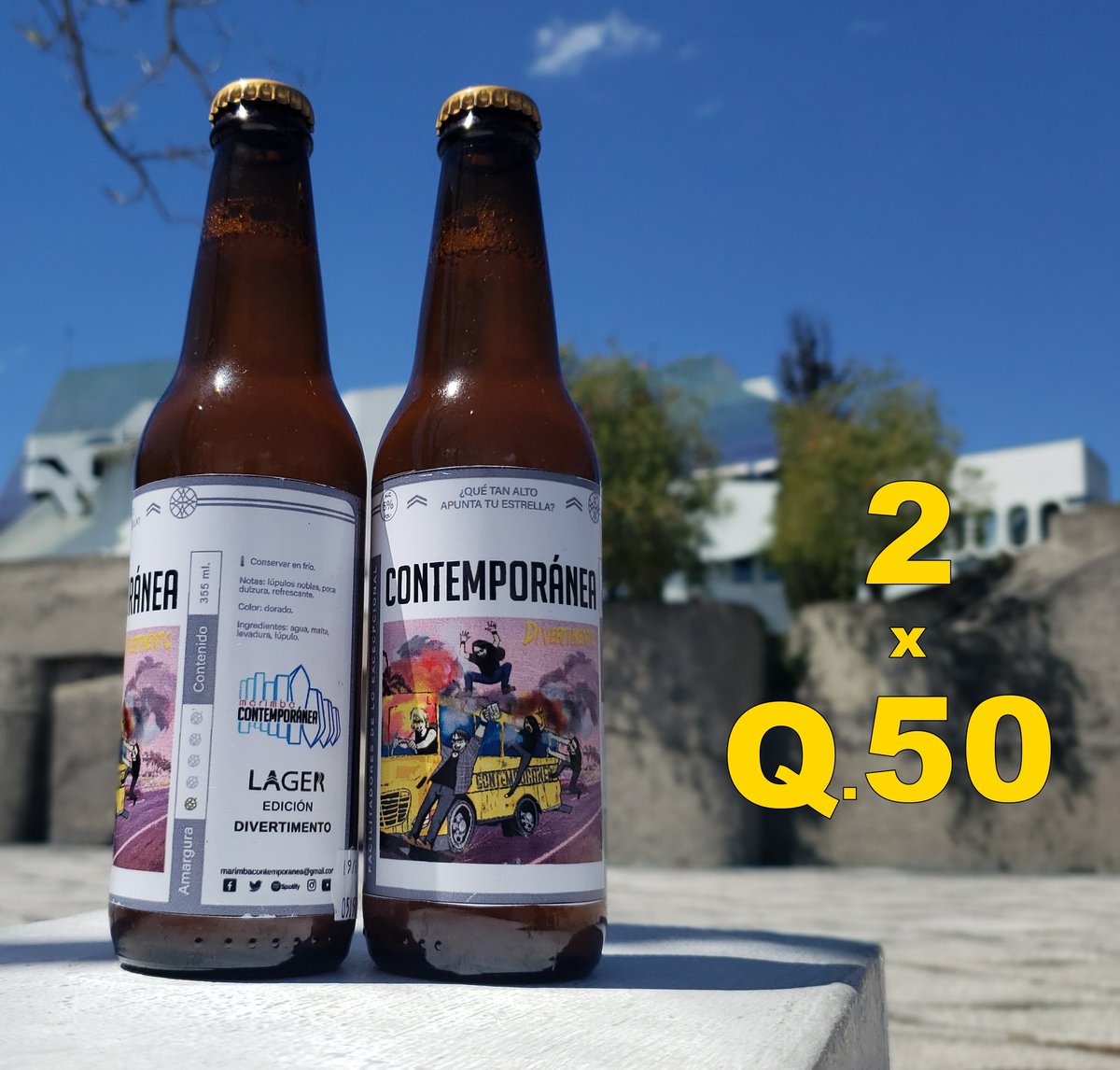 ContemporaneaGT's tweet photo. La genial #CervezaXaman nos patrocinó una edición especial de su cerveza Lager con la portada de nuestro disco Divertimento!
Nos pueden mandar un mensaje directo para adquirirla!!
Ayúdennos a compartir #Rt
#MCDG #Contemporánea #Beer #Cerveza #CervezaArtesanal #Gt https://t.co/KxglhlqFjO