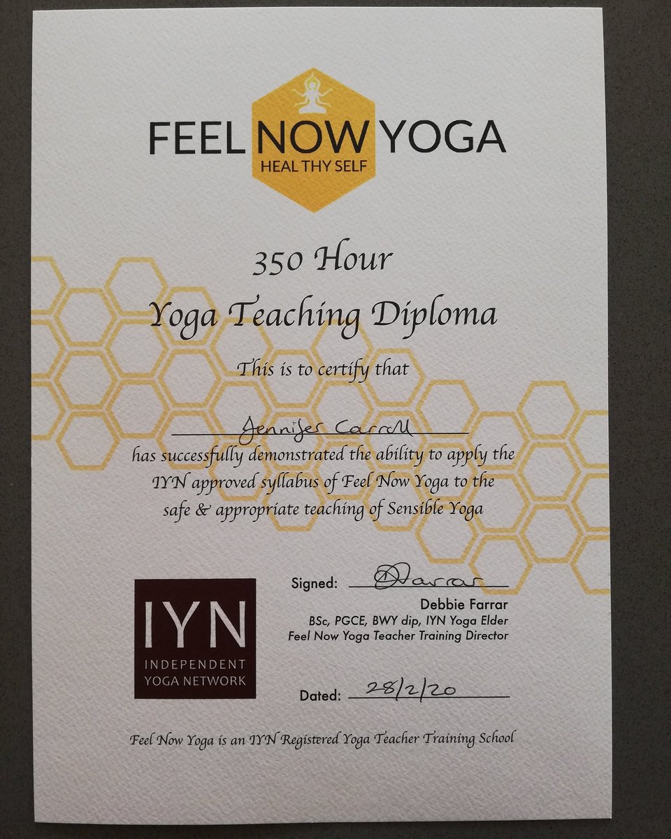 JenCarroll_1's tweet photo. So this weekend I achieved the seemingly unachievable...self-reflection makes me recognise I like to challenge myself having moved from one form of education to another...the latest being a move into a  workplace leadership role. With eternal gratitude #sensibleyoga #dynamicyoga https://t.co/9tkYIdeAl5