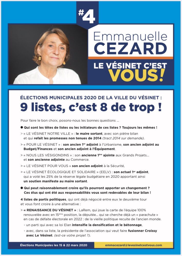 VesinetC's tweet photo. Pour faire le bon choix, posons nous les bonnes questions ! 
#electionsMunicipales2020 #Municipales2020 #municipale2020 #levesinet #mairie #9listes @Actu781 @LeParisien_78 https://t.co/nZy3tlWXkp