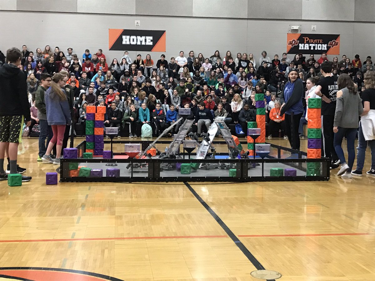 pcmsSTUCOpirate's tweet photo. Thank you to the robotics team for giving us a awesome demonstration at our assembly on Friday! Stuco is wishing them the best of luck at state this weekend! Go Pirates! https://t.co/zkxL42HrrH