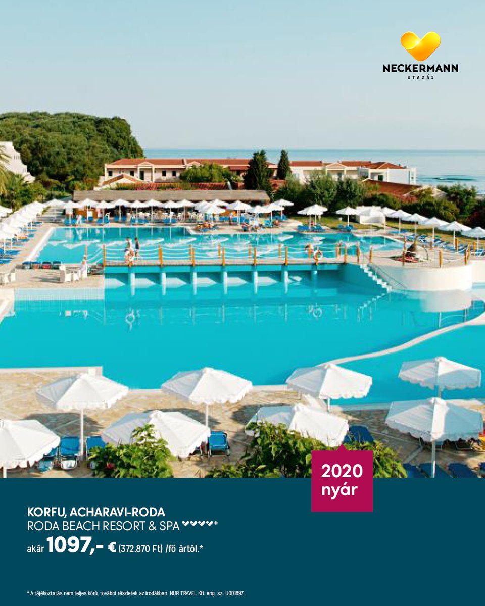 neckermannhu's tweet photo. ✈️🏖️ Tölts 1 hetet Korfun, a legzöldebb görög szigeten, All Inclusive ellátással, illetékkel együtt akár 1097 €/fő ártól. Indulás: 2020.06.29.
👉https://t.co/pACbexsYcp https://t.co/ICZ0CUOHYK