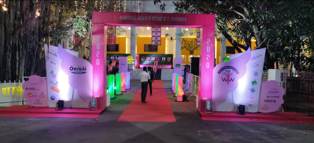 GraphoIndia's tweet photo. Grapho's Designs for Ooruni Foundation's Working Women Achiever Awards Ceremony 2020 Chennai - Happy to associate with the "Good Hearts with Good Thoughts!
Reach Us for Elite Event Designs: 988463 6013
graphocreativestudio@gmail.com
#eventmanagement #Graphicdesign #EventPlanning https://t.co/hmbR3ChmQq