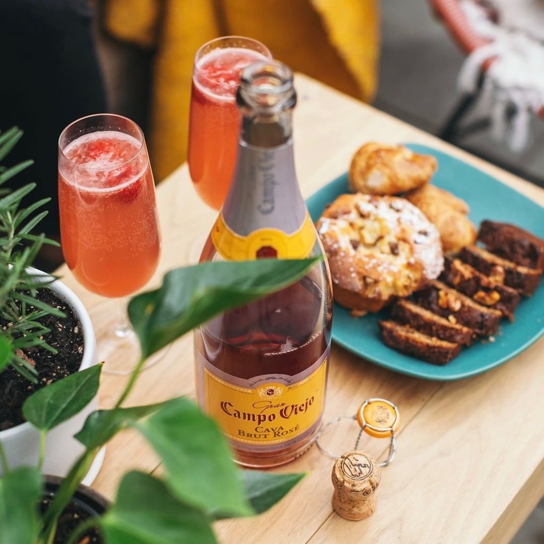 Toasting a glass of Campo Viejo Cava Brut Rosé to celebrate life!

#CampoViejo #LiveUncorked