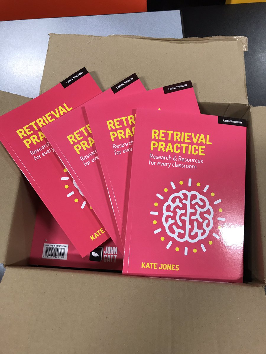 m_chiles's tweet photo. Training on retrieval practice ready for tomorrow. Challenging staff on the difference between βdoingβ retrieval and harnessing it as a powerful learning strategy. @Strickomaster thereβs a quote from you on the opening slide π Oh, Iβve also got some treats! @tonyrawdin9 https://t.co/8OOP3i0PWK