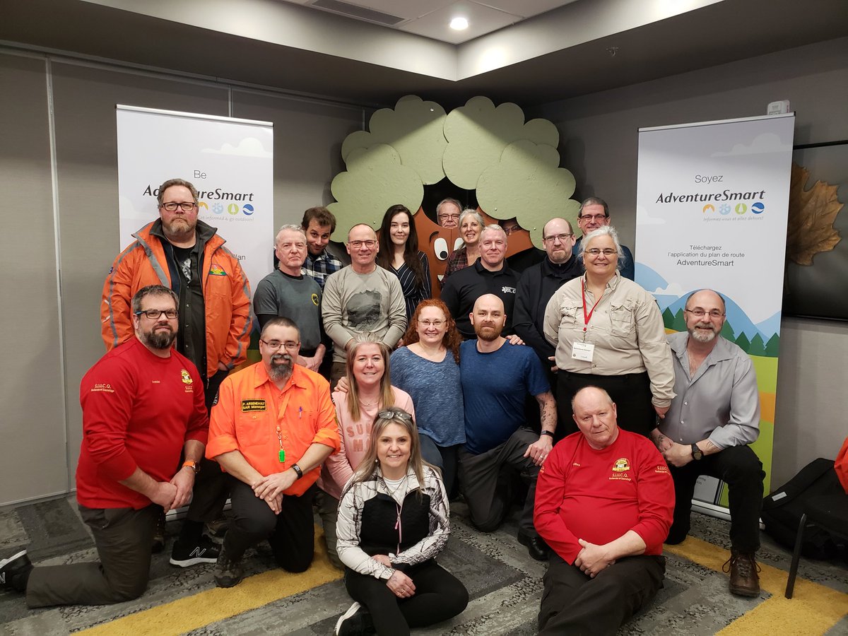 AS_NewBrunswick's tweet photo. Félicitations aux nouveaux Formateurs #AdventureSmart pour le Québec!
Congratulations to the newest Quebec AdventureSmart Trainers!
#TripPlan #PlandeRoute #AQBRS #GSAR #ParcsCanada #TroisRiviĂšres @Quebec_AS https://t.co/S1OZg6NE2U