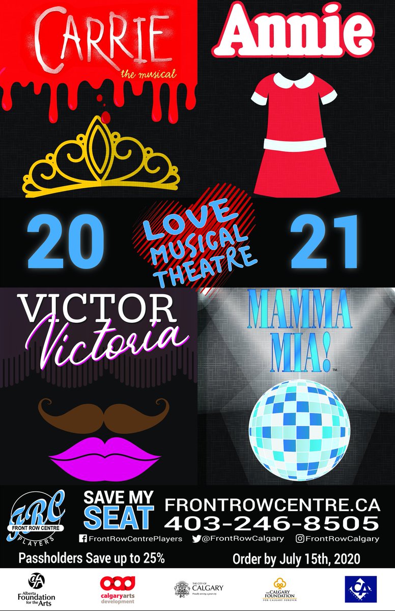 FrontRowCalgary's tweet image. We are ridiculously excited to share with you our 20/21 season! It's gonna be a good one! #yyc
