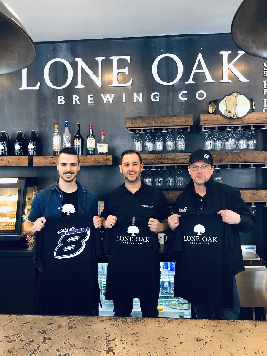 VincentRacing8's tweet photo. We are excited to announce a new partner for #2020 @loneoakbrew welcome to the #team #supportthelocals #craftbeer https://t.co/hCuTh3qpLT