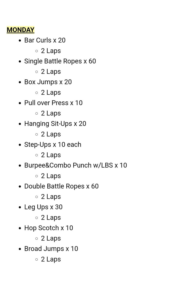 RicklanHolmes's tweet image. Personal workout for the week
#CoachesStayFit #HTC