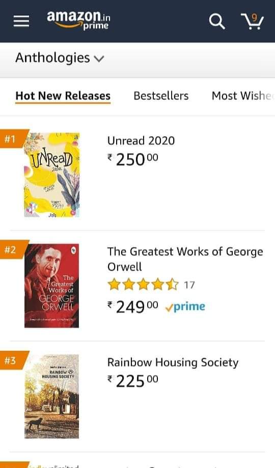 AuthorsInkIndia's tweet photo. Unread 2020 By Platform For Artists ,now an Amazon Bestseller.
#1 under Anthologies.
Order Your Copy today.
#WritingCommunity #AmazonBestSeller
#Unread
#Unread2020
#PlatformForArtists
#AuthorsInkPublications
#Anthology https://t.co/GwJCJsJAGw