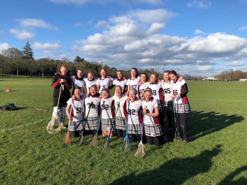 QM_Sports's tweet photo. What a #StDavidsDay for the 1st X Lacrosse 🥍 team.  National division 3 champions with Captains Grace &amp; Tallulah collecting the 🏆.  A special day for the girls @QueenMargarets https://t.co/eQvU1BQs7h