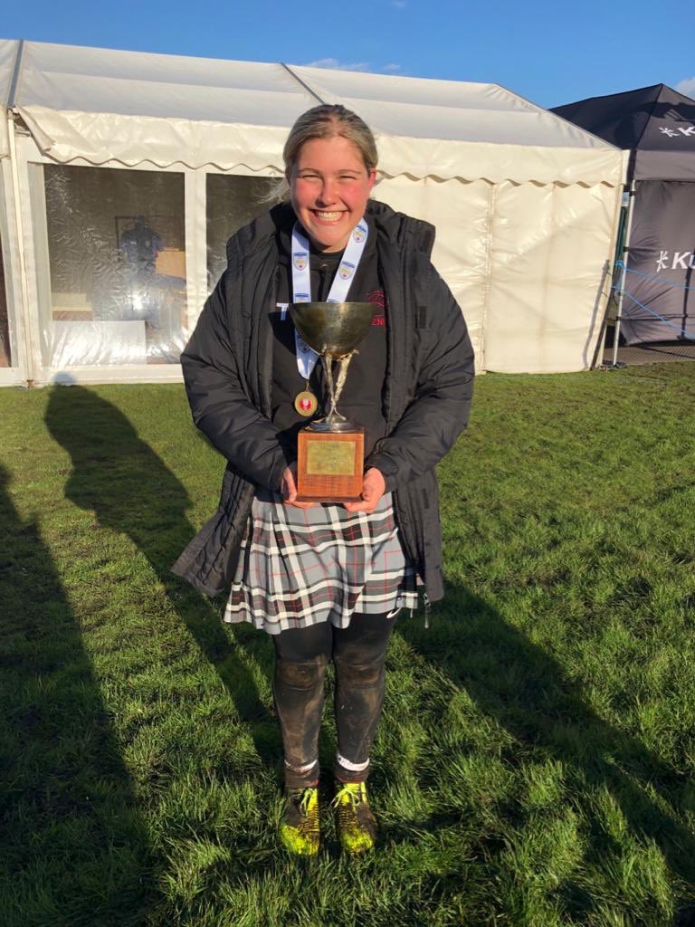 QM_Sports's tweet photo. What a #StDavidsDay for the 1st X Lacrosse 🥍 team.  National division 3 champions with Captains Grace &amp; Tallulah collecting the 🏆.  A special day for the girls @QueenMargarets https://t.co/eQvU1BQs7h